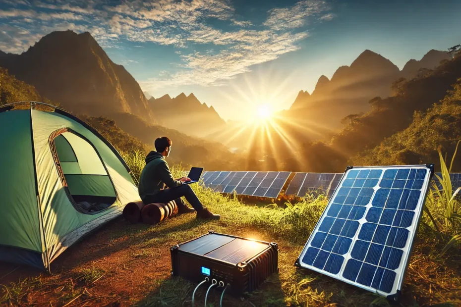 Painéis Solares Portáteis para Atividades ao Ar Livre e Camping