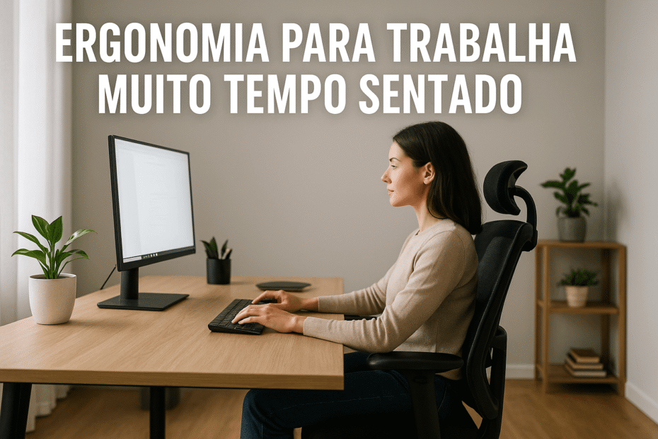 Ergonomia para quem trabalha muito tempo sentado