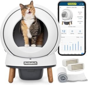 PetSafe Caixa de areia para gatos ScoopFree SmartSpin autolimpante